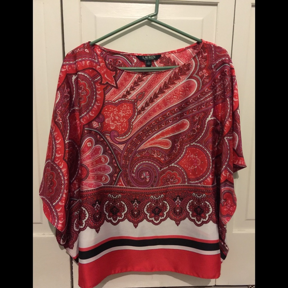 Ralph Lauren Scarf Style Top